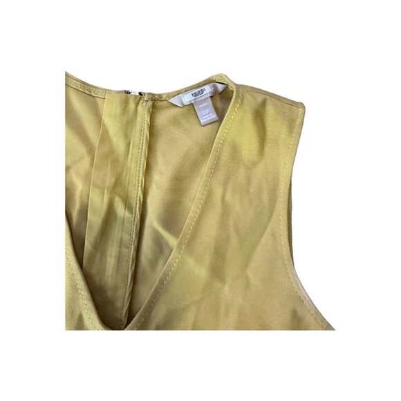EUC Banana Republic Yellow Ponte Belted Dress Size  Petite OP - Picture 8 of 12